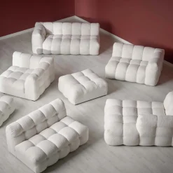 MODULSOFFA CREAM - 3-SITS ARMSTÖD HÖGER